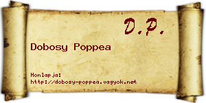 Dobosy Poppea névjegykártya